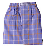 Boxershorts, Karo Flieder Ocker Weiß