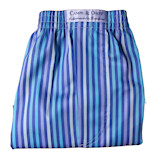 Boxershorts, Streifen Blau Petrol