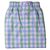 Boxershorts, Karo grün Blau Weiß