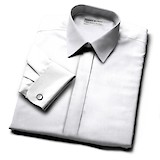 Smokinghemd mit verdeckter Leiste