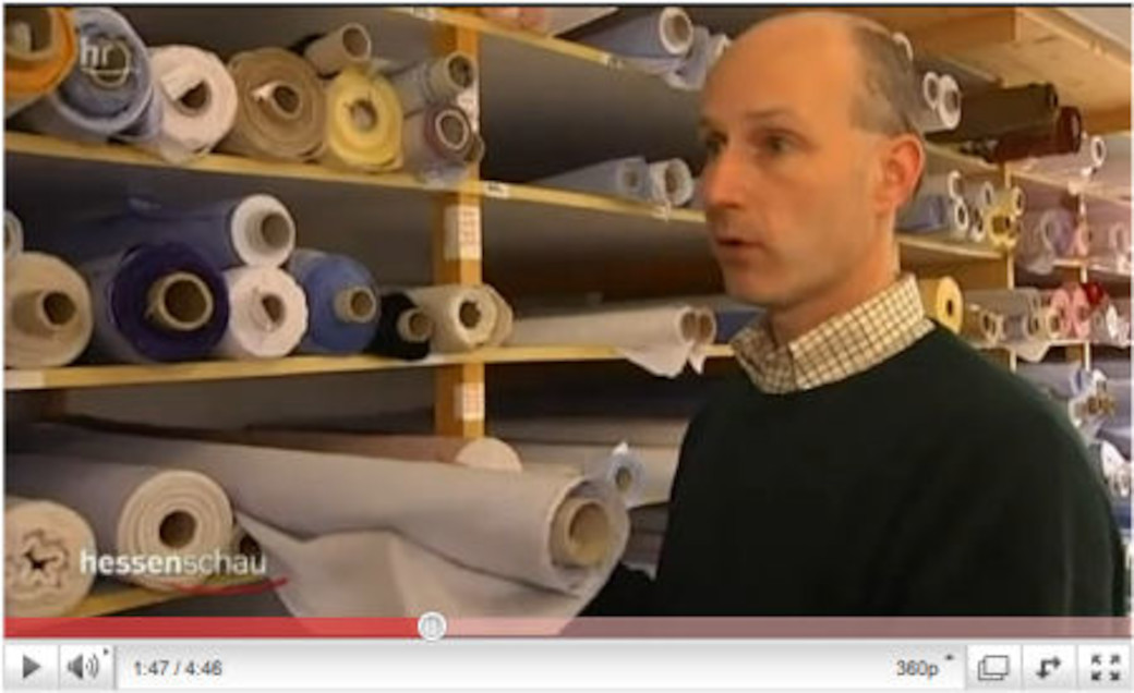 hessenschau in der Schneiderei
